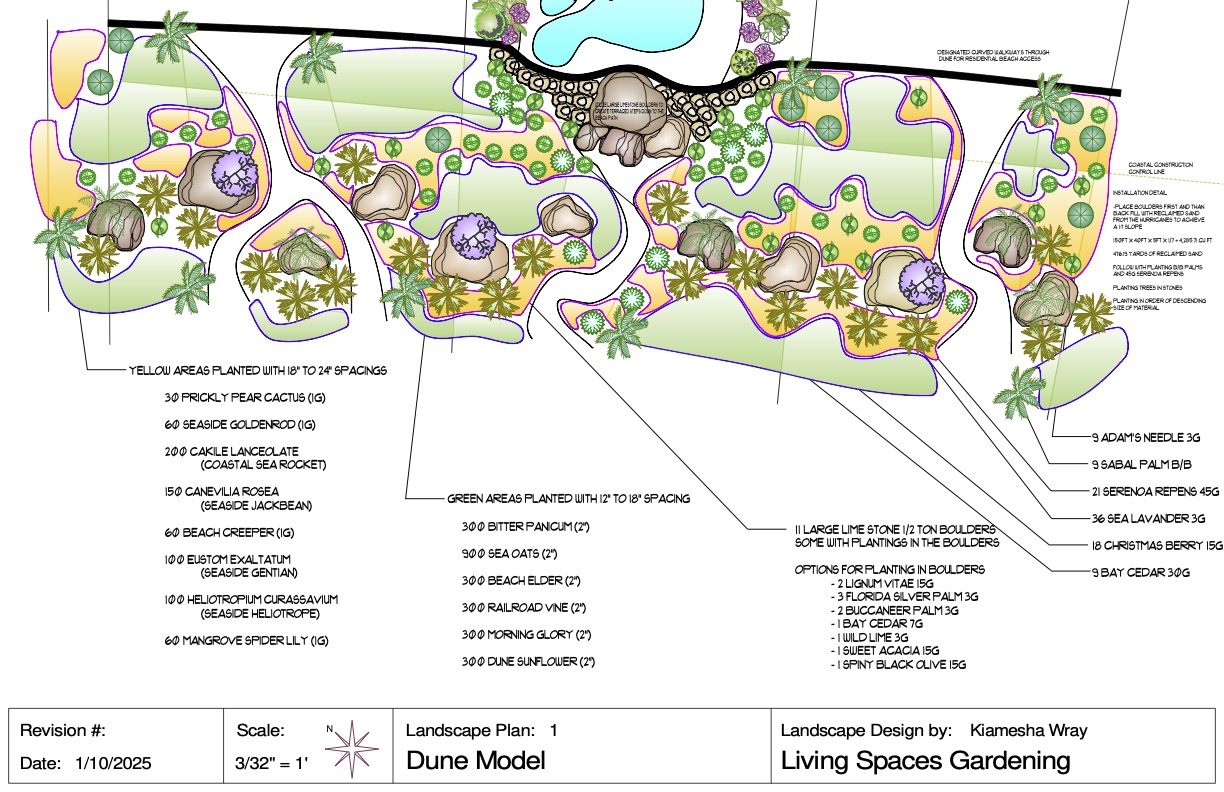 Environmental design landscape plan by Living Restorations