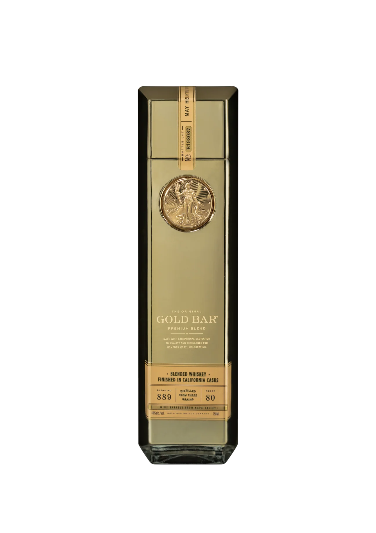 Gold Bar Original Premium Blend bourbon bottle